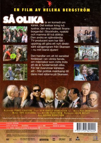 Sa Så Olika - Helene Bergström and Rolf Lassgård,English - DVD Sweden NEW